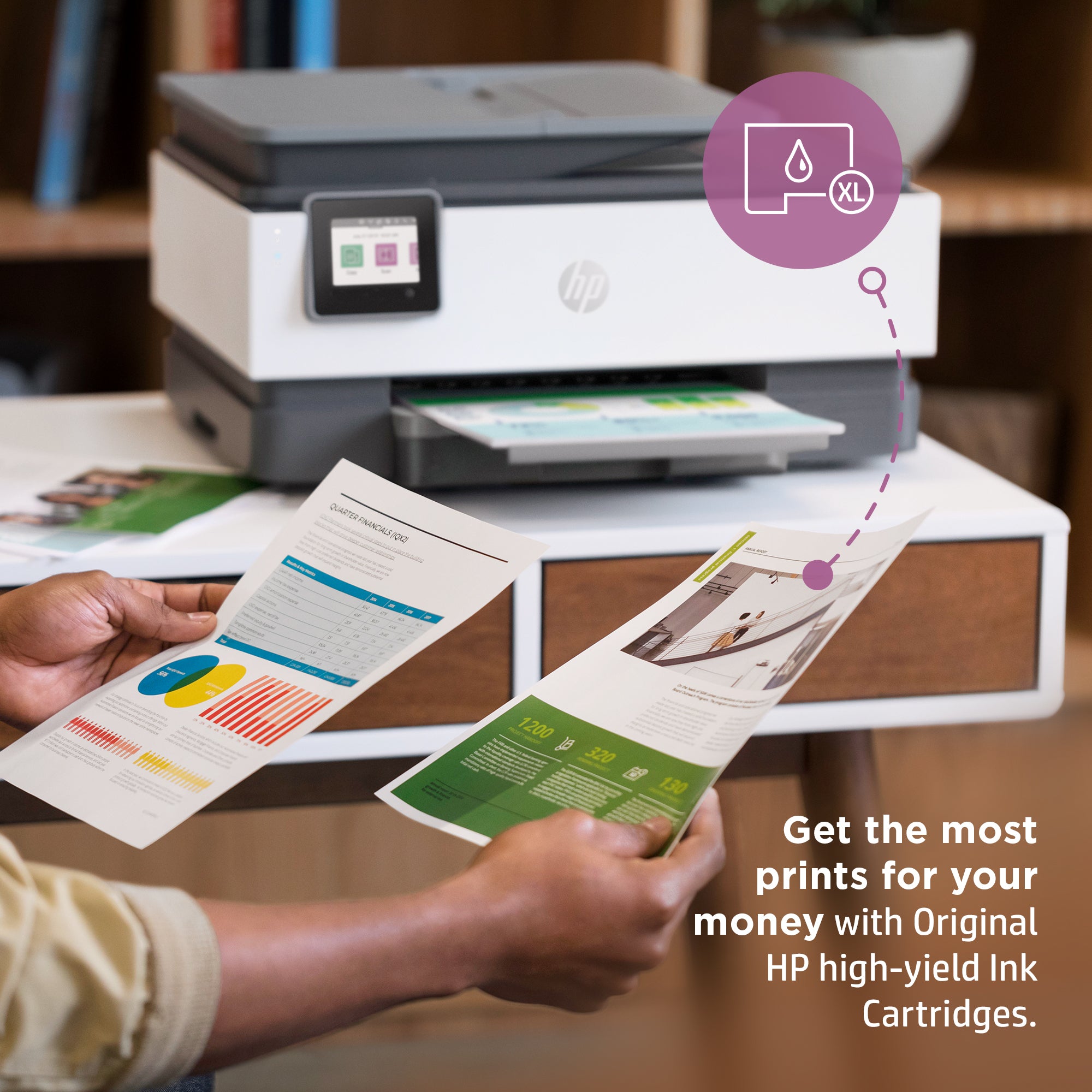 HP OfficeJet Pro 8024e Sans fil All-in-One Couleur Imprimante, Instant Ink; Impression recto-verso 229W8B#629
