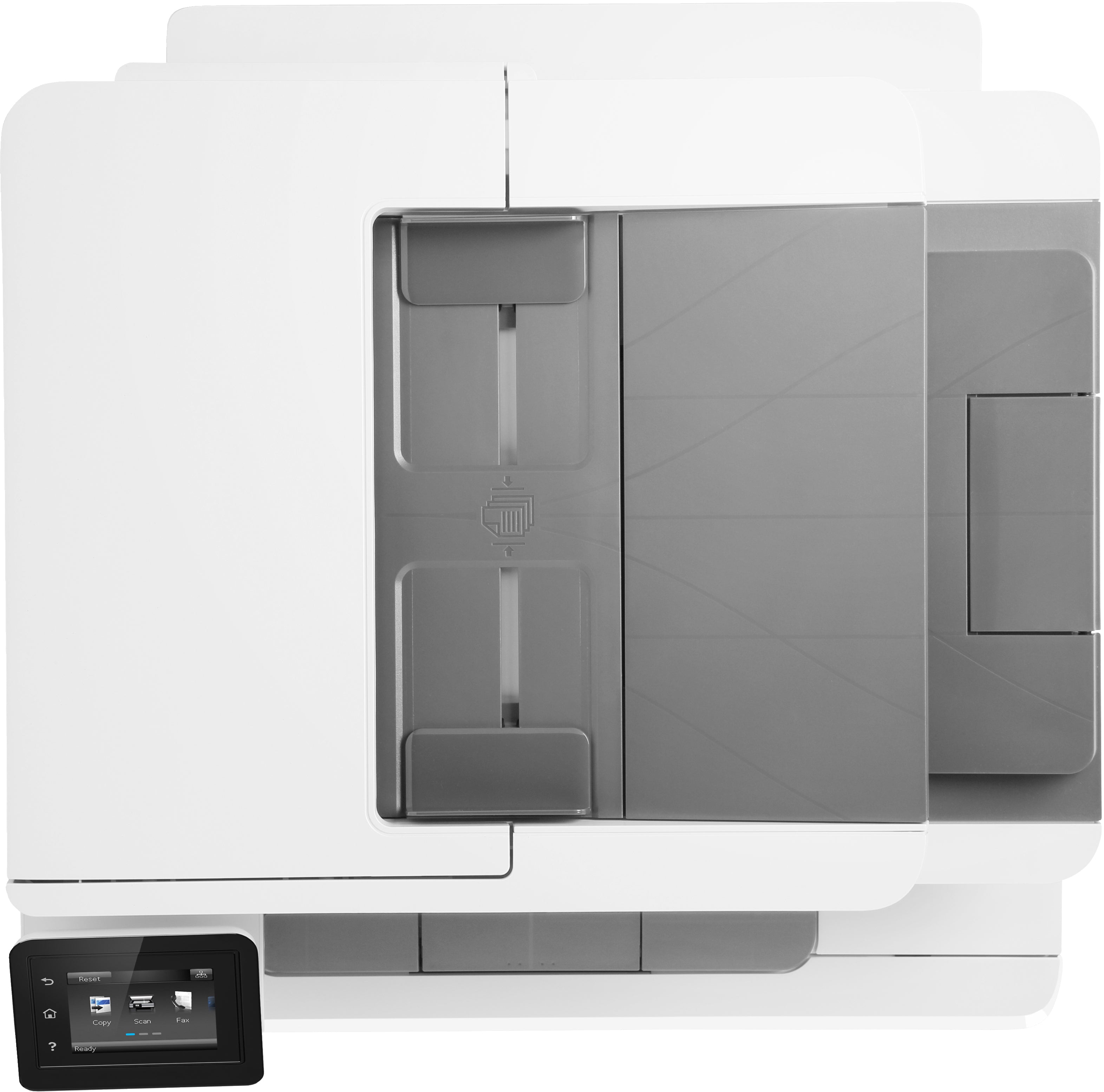 HP Color LaserJet Pro MFP M283fdn, impression, copie, numérisation, télécopie, impression via le port USB avant ; Numériser vers un courrier électronique ; Impression recto verso ; Chargeur automatique de documents de 50 feuilles sans gondolage