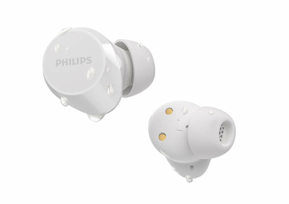 Philips TAT1209WT/00 écouteur/casque True Wireless Stereo (TWS) Ecouteurs Appels/Musique Bluetooth Blanc