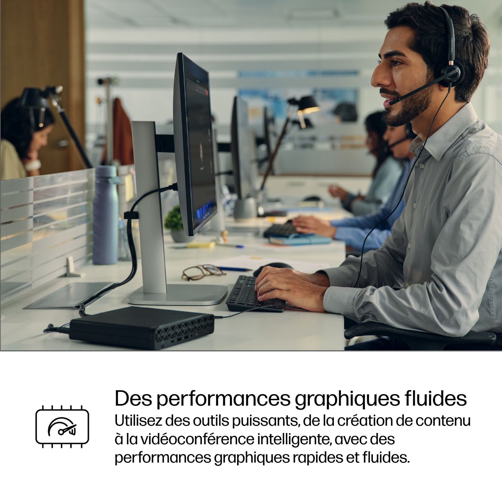 HP ProDesk 4 Mini G1i U5 225T 32GB 1TB AZERTY Black