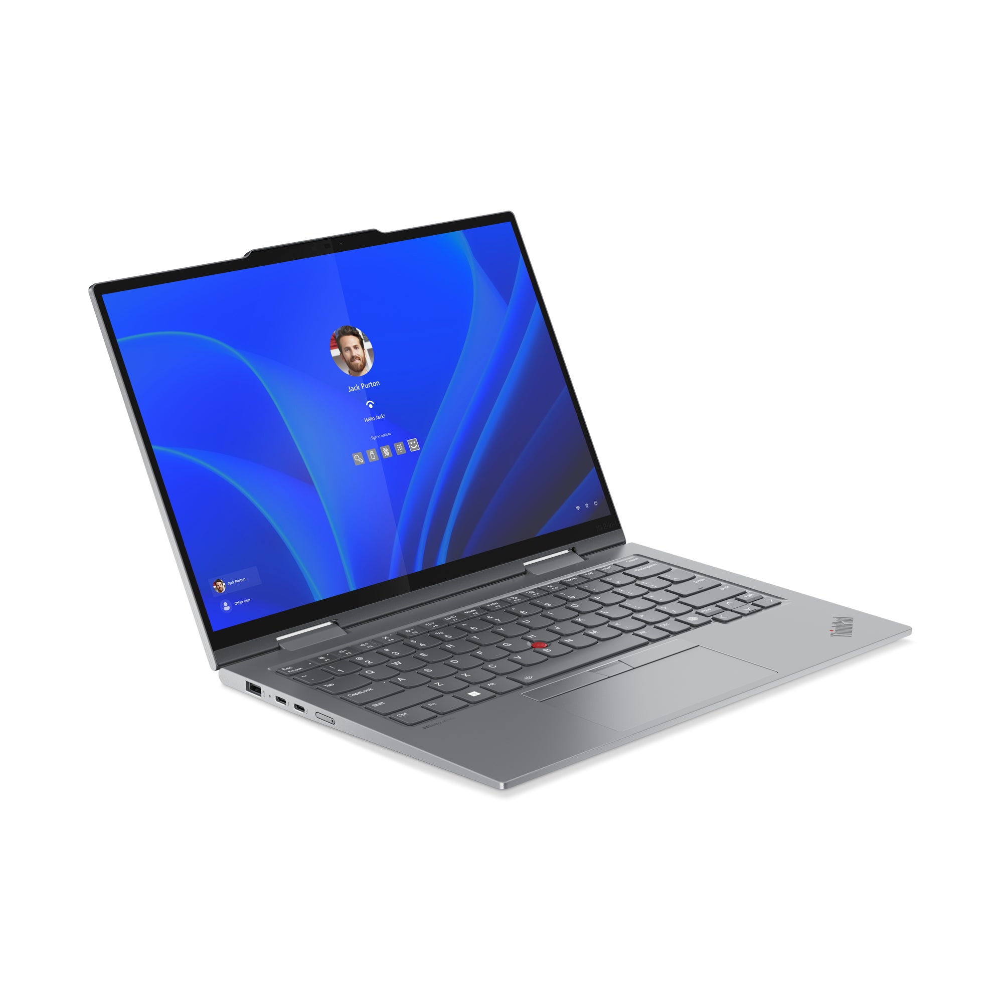 Lenovo ThinkPad X1 2-in-1 Gen 9 Intel Core Ultra 7 155U Hybride (2-en-1) 35,6 cm (14") Écran tactile WUXGA 32 Go LPDDR5x-SDRAM 1 To SSD Wi-Fi 6E (802.11ax) Windows 11 Pro Anglais britannique Gris