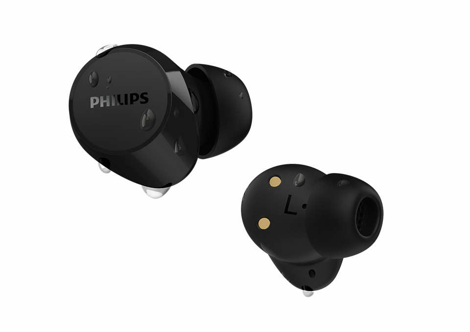 Philips TAT1209BK/00 écouteur/casque True Wireless Stereo (TWS) Ecouteurs Appels/Musique Bluetooth Noir