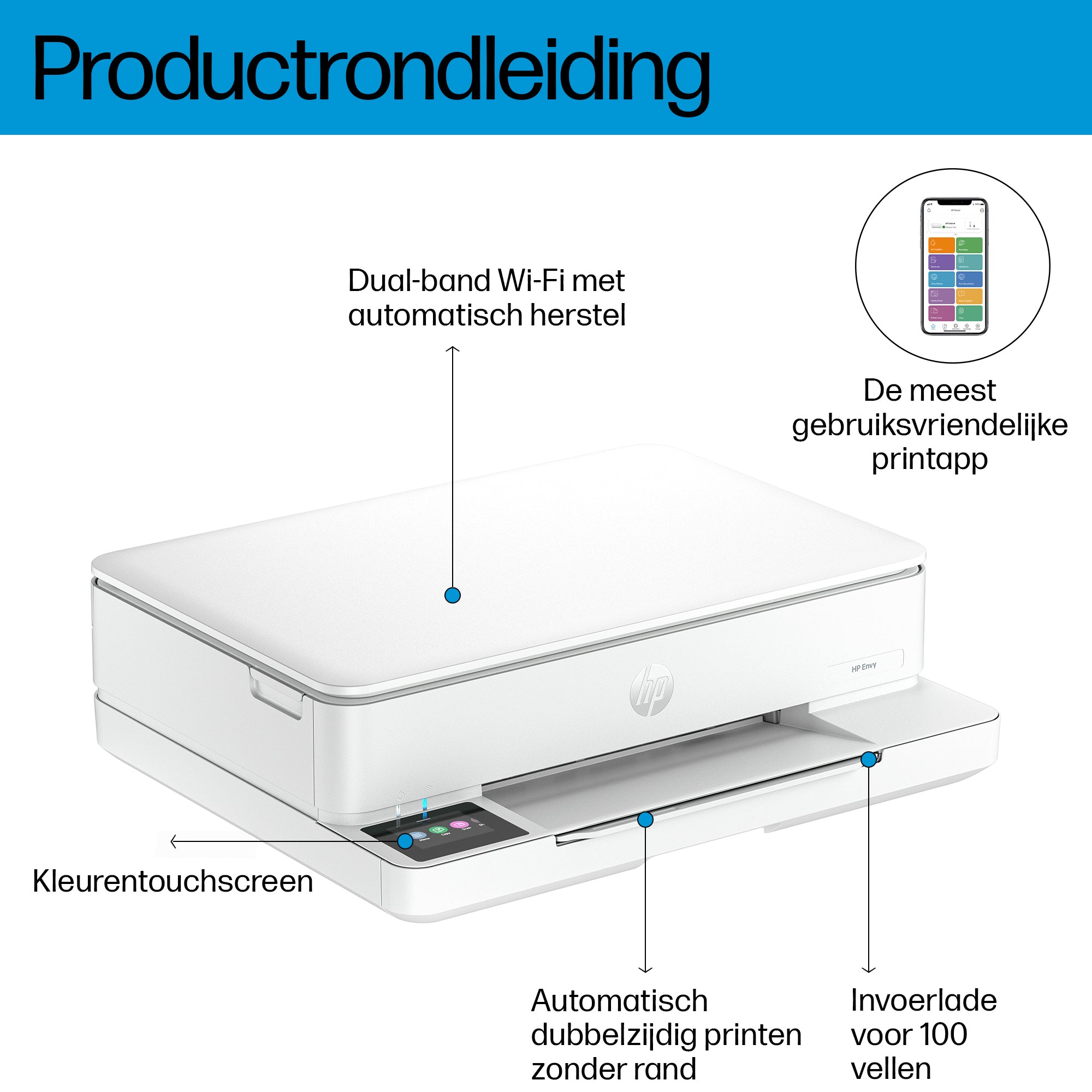 HP ENVY 6110e Wireless All-in-One Color Printer, Instant Ink; Photo printing 714J3B