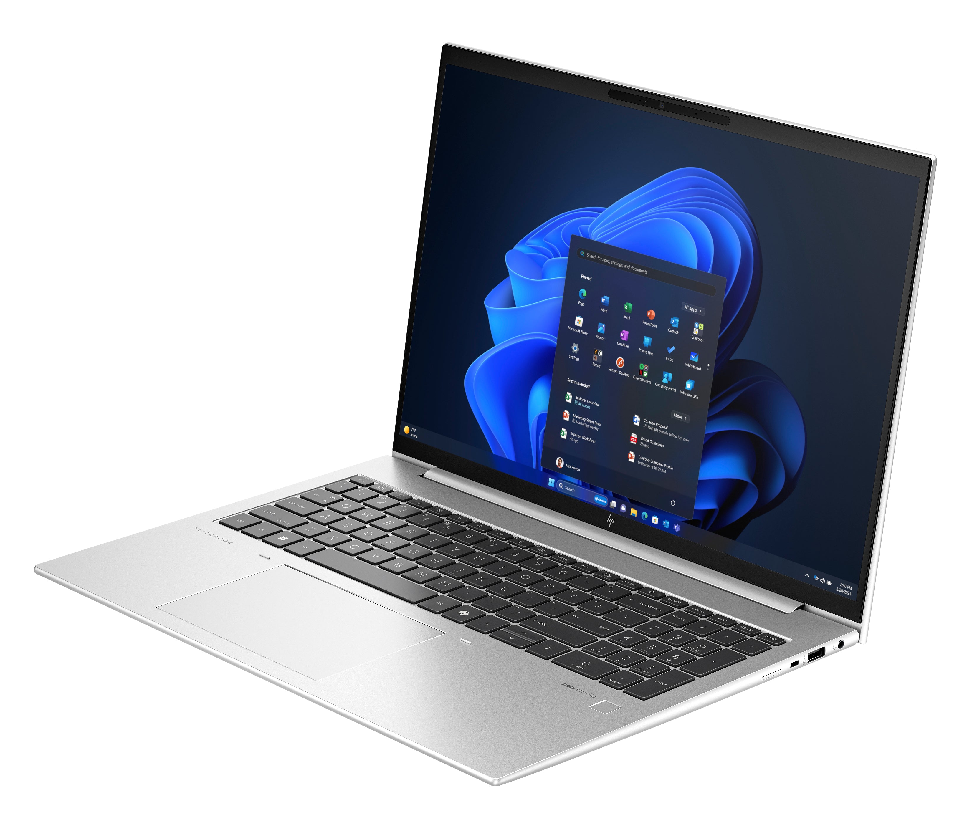 HP EliteBook 860 G11 Intel Core Ultra 5 125U Laptop 40.6 cm (16") WUXGA 16 GB DDR5-SDRAM 512 GB SSD Wi-Fi 6E (802.11ax) Windows 11 Pro AI PC Silver 970T1ET#ABF