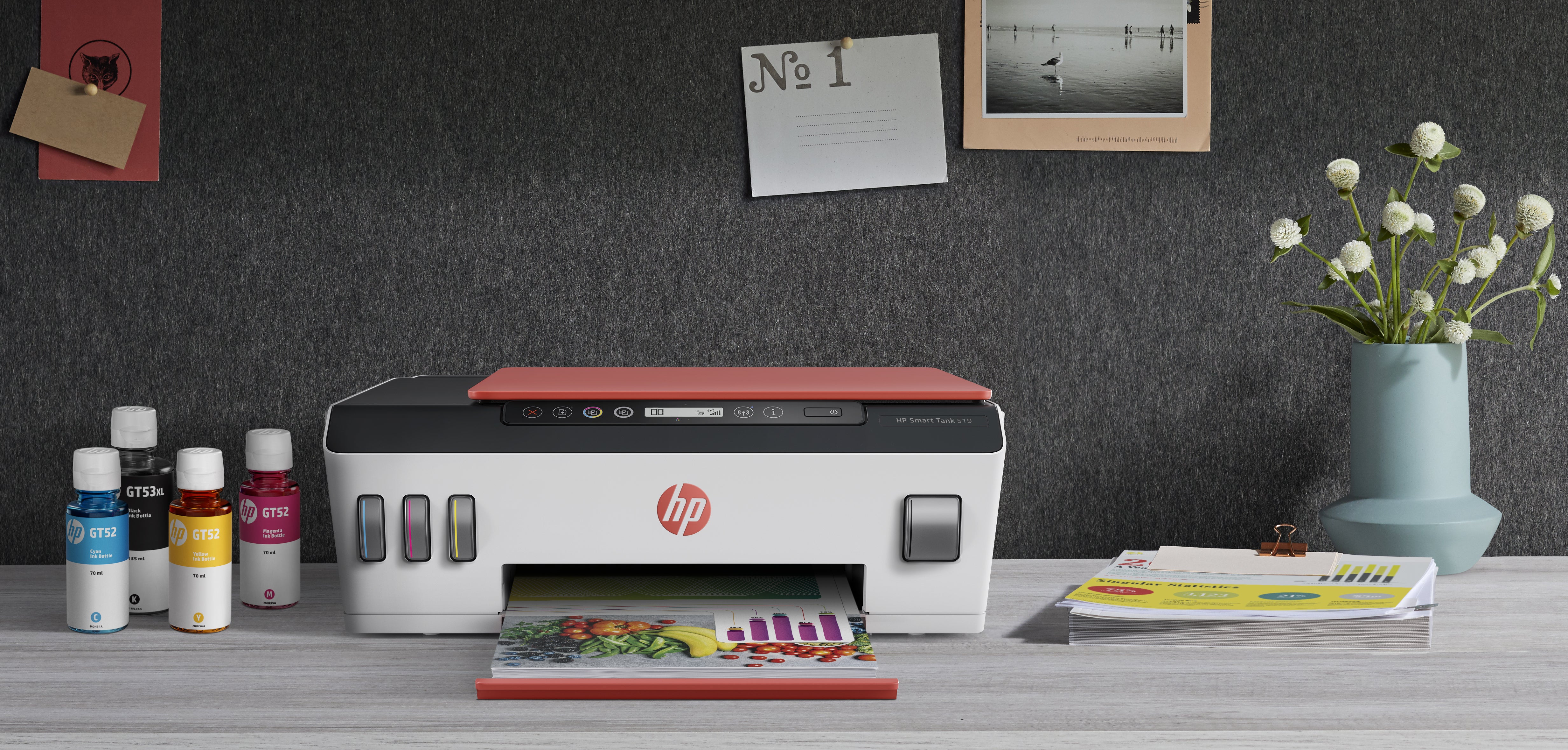 HP Smart Tank 519 Wireless All-in-One A jet d'encre thermique A4 4800 x 1200 DPI 11 ppm Wifi 3YW73A#BEW