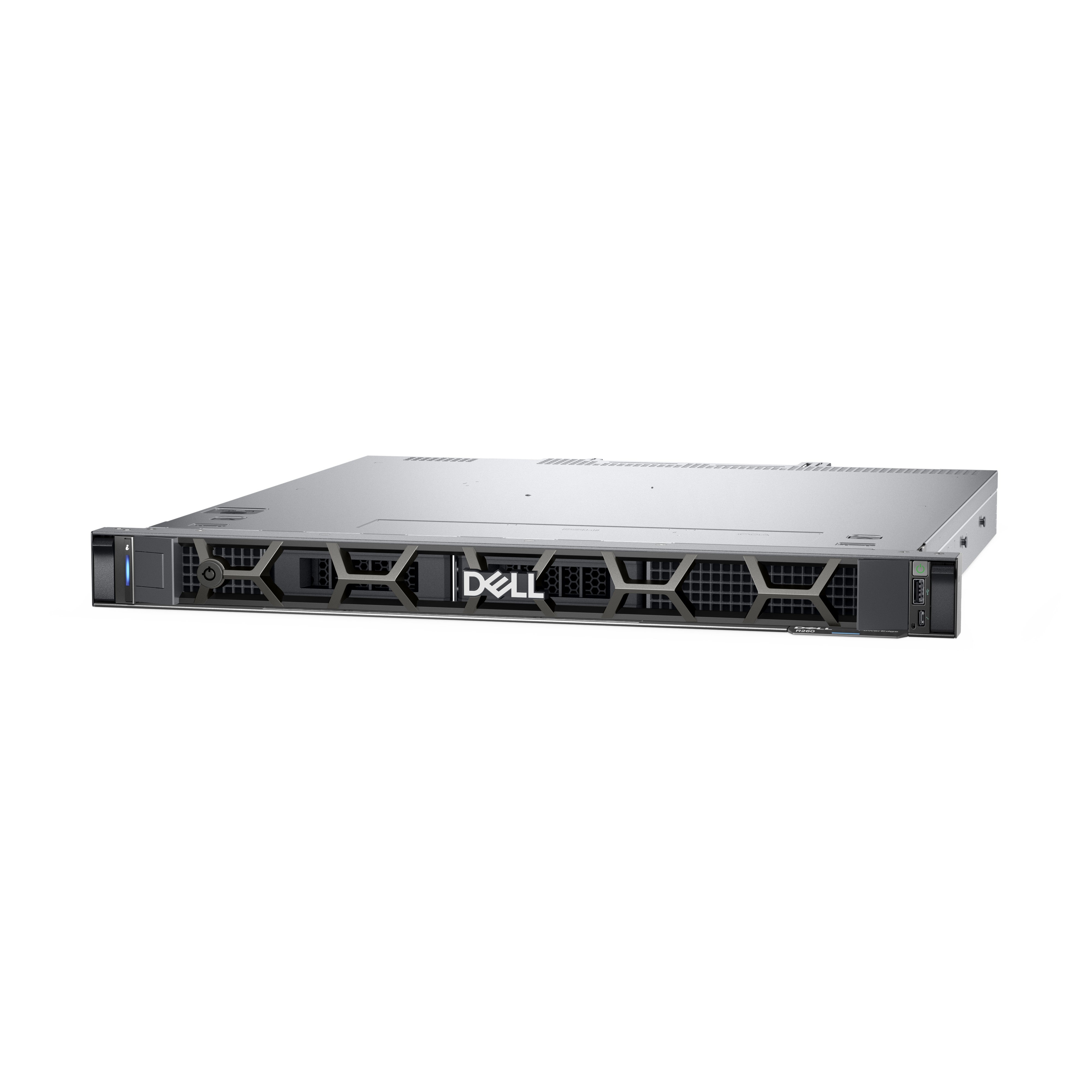 Serveur PowerEdge R260 - Rack - Xeon E2434 5GHz - 16 Go RAM - SSD 1,2 To - 1 voie - Hot-Swap