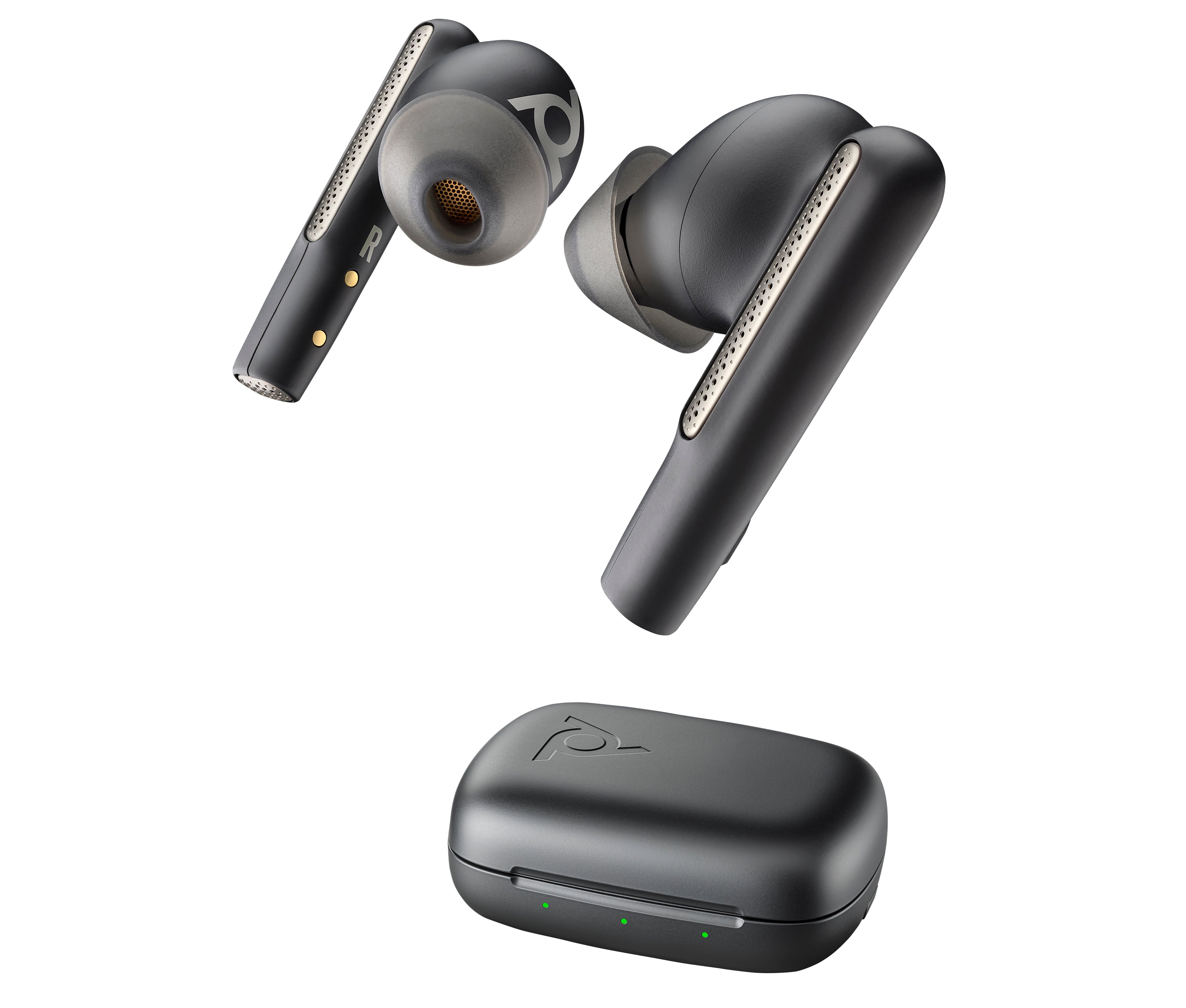 Poly Écouteurs noir charbon Voyager Free 60 UC M + adaptateur USB-A BT700 + étui de charge de base