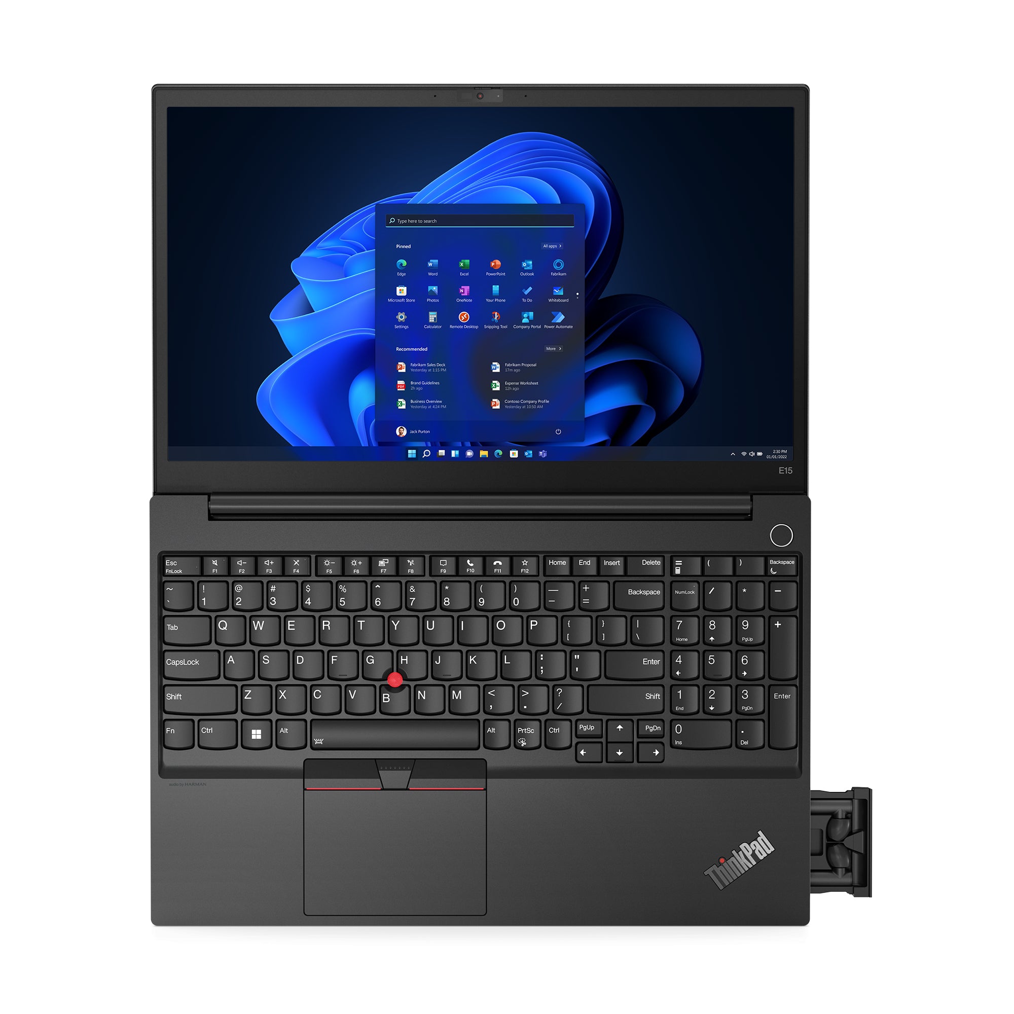 Lenovo ThinkPad E15 Gen 4 (Intel) Intel® Core™ i7 i7-1255U Laptop 39.6 cm (15.6") Full HD 16 GB DDR4-SDRAM 512 GB SSD Wi-Fi 6 (802.11ax) Windows 11 Pro German Black 21E60050GE