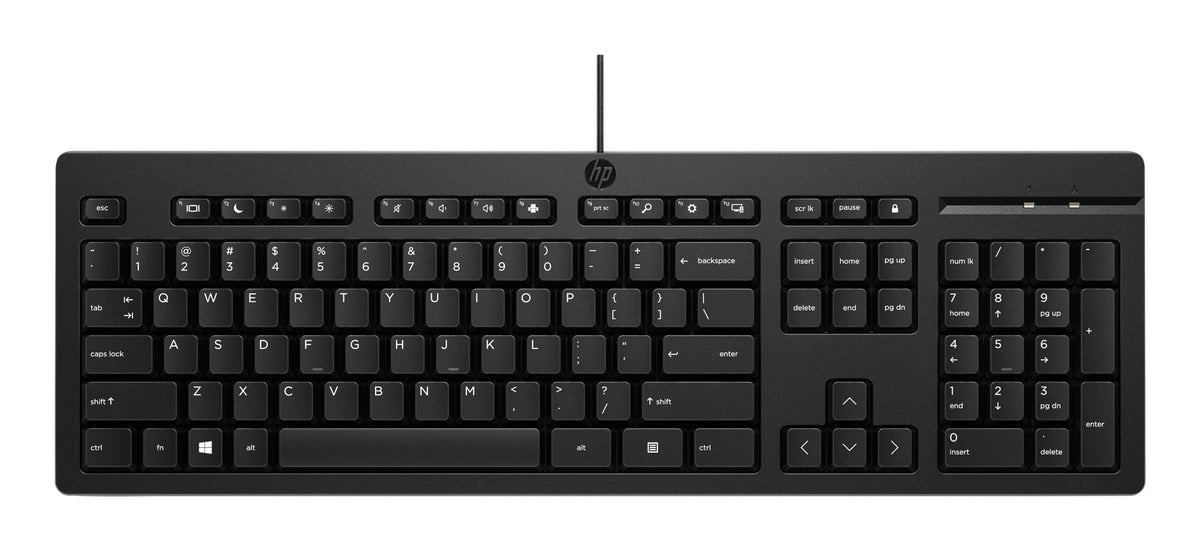 HP 125 toetsenbord met kabel QWERTY Deens 266C9AA#ABY - Compridis