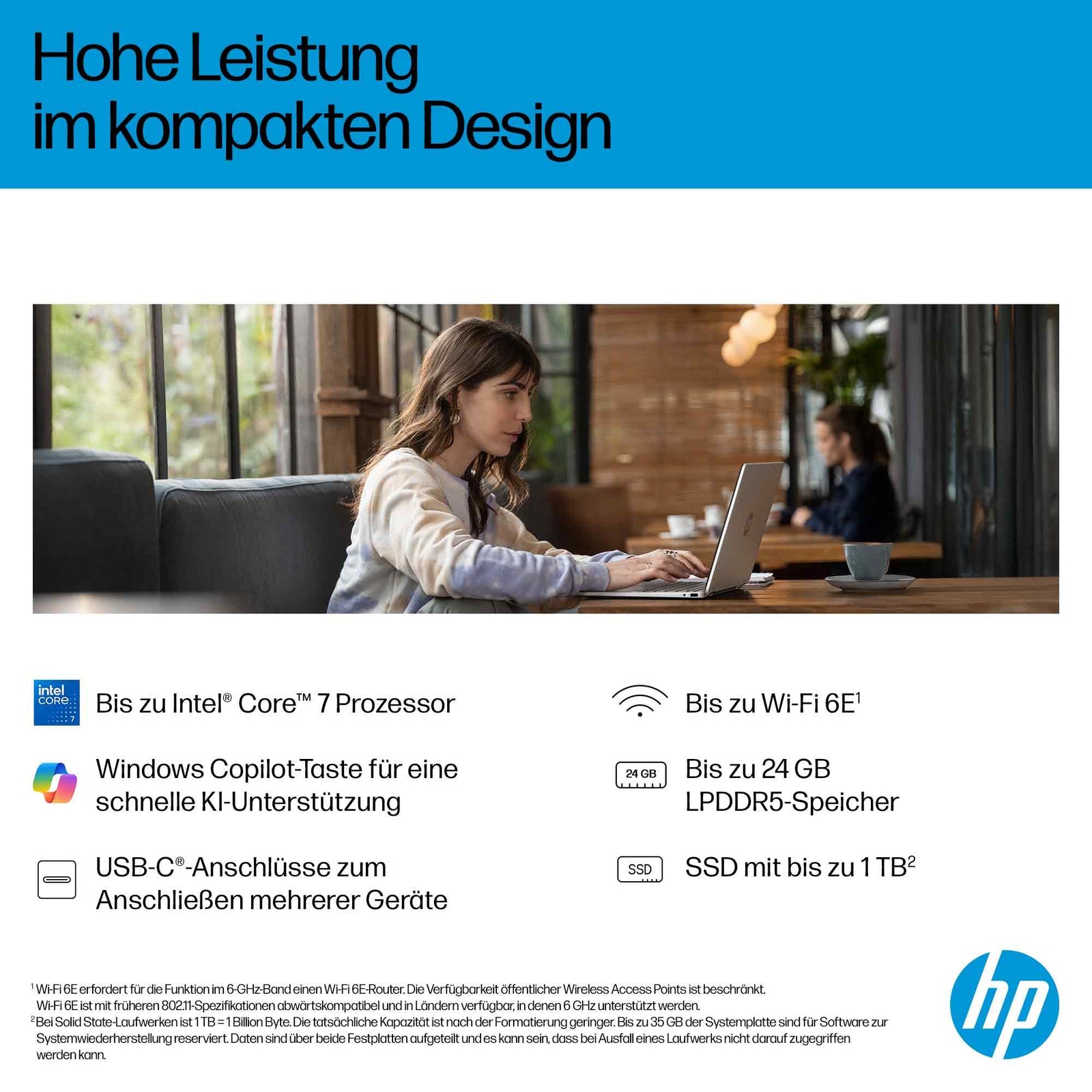 HP OmniBook 5 Flip 14-FP0077NG 14" Core 7 150U 16GB 1TB QWERTZ German BU9Q4EA - Compridis