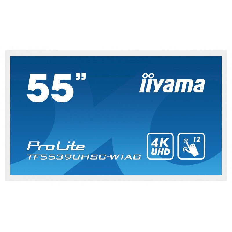 IIYAMA 55" pcap wit anti-reflecterend randvrij 15 TF5539UHSC-W1AG - Compridis