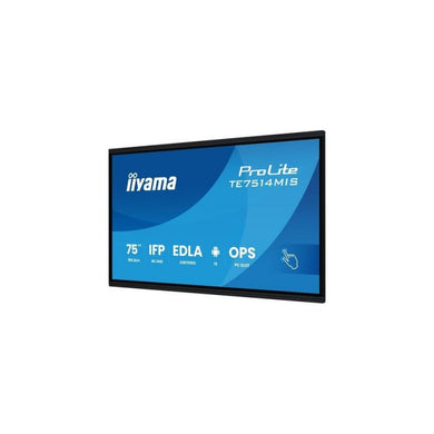 iiyama PROLITE TE7514MIS - B2AG Kiosk - ontwerp 190,5 cm (75") LCD Wifi 435 cd/m² 4K Ultra HD Zwart Touchscreen Type processor Android 24/7 TE7514MIS - B2AG - Compridis