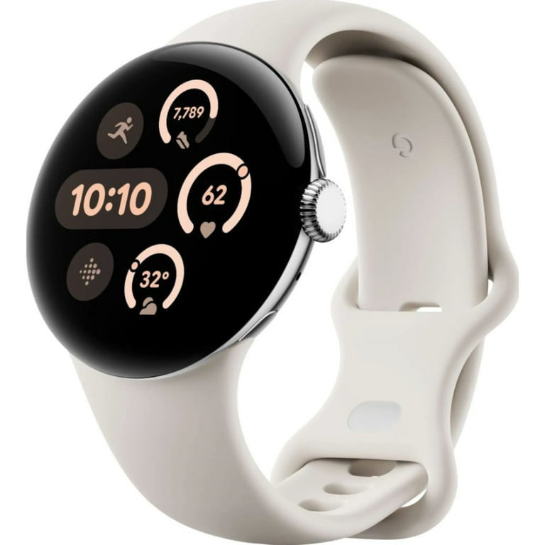 Google Pixel Watch 3 AMOLED 41 mm Numérique Écran tactile Argent Wifi GPS (satellite)