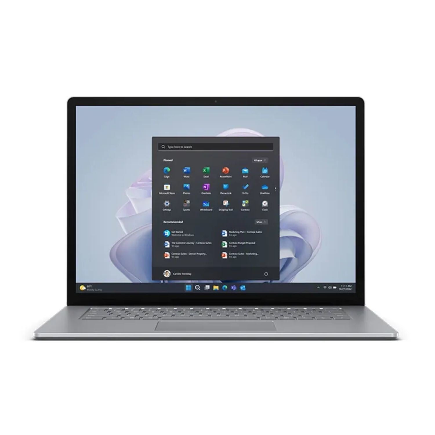 Microsoft Surface Laptop 5 Intel® Core™ i7 i7-1265U Ordinateur portable 34,3 cm (13.5") Écran tactile 16 Go LPDDR5x-SDRAM 256 Go SSD Wi-Fi 6 (802.11ax) Windows 10 Pro Anglais britannique Platine