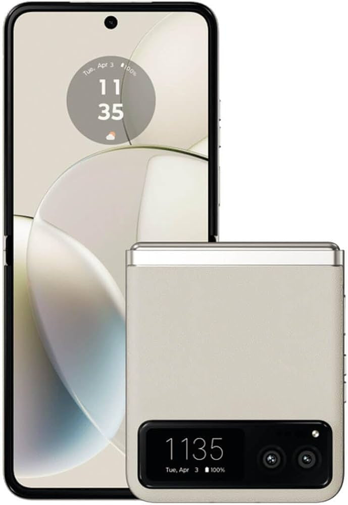 Motorola Razr 40 17,5 cm (6,9") Double SIM Android 13 5G USB Type-C 8 Go 256 Go 4200 mAh Crème