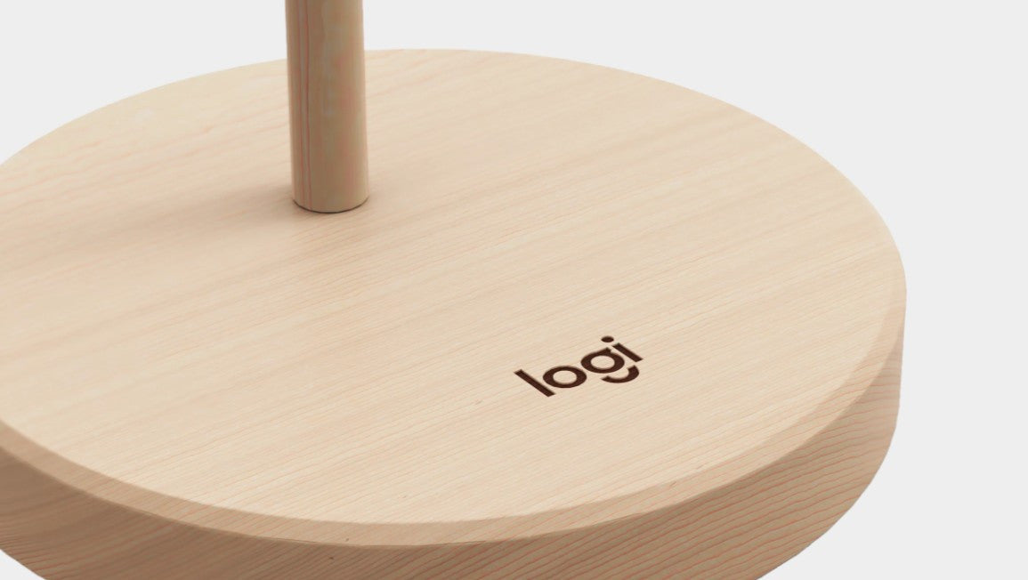 LOGITECH Support de casque en bois Logi 989-001150