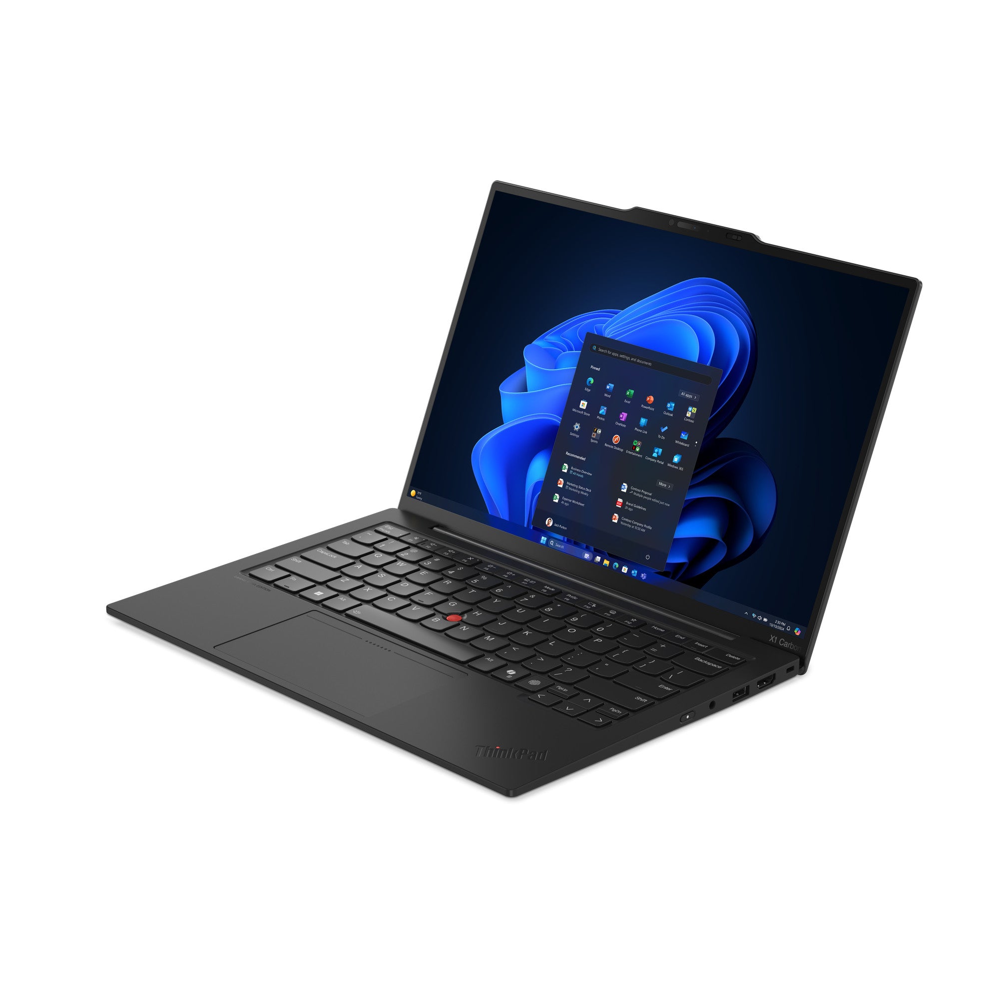 Lenovo ThinkPad X1 Carbon Gen 13 Aura Edition Copilot+ PC Intel Core Ultra 7 258V Ordinateur portable 35,6 cm (14") 2.8K 32 Go LPDDR5x-SDRAM 1 To SSD Wi-Fi 7 (802.11be) Windows 11 Pro Allemand Noir 21NS004UGE