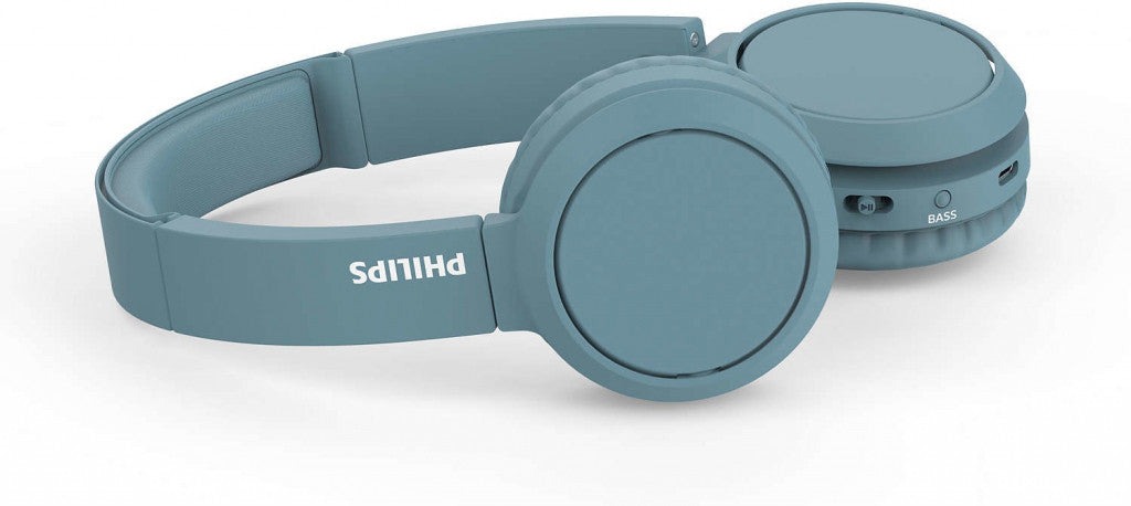 PHILIPS Casque Bluetooth supra-auriculaire compact fold 3 drive bleu TAH4205BL/00
