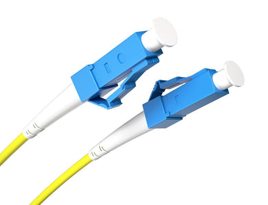 Allen Tel Products, Inc. 10M LC naar LC duplex gele glasvezelpatch FOP - SM9 - LCLC - 10M - 2MM - Compridis