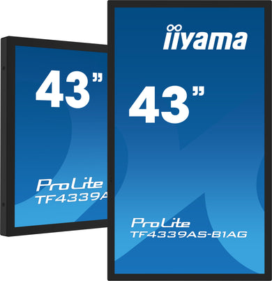 IIYAMA Écran 43" sans cadre, revêtement pcap collé, antireflet, 40 TF4339AS-B1AG