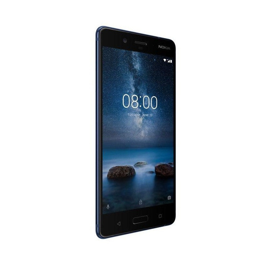 Nokia 8 13,5 cm (5.3") SIM unique Android 7.1.1 4G USB Type-C 6 Go 128 Go 3090 mAh Bleu 11NB1L01A30