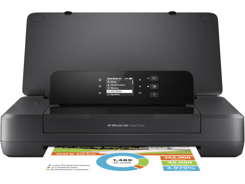 HP Officejet Mobile 202 Sans fil Couleur Imprimante, Impression recto-verso