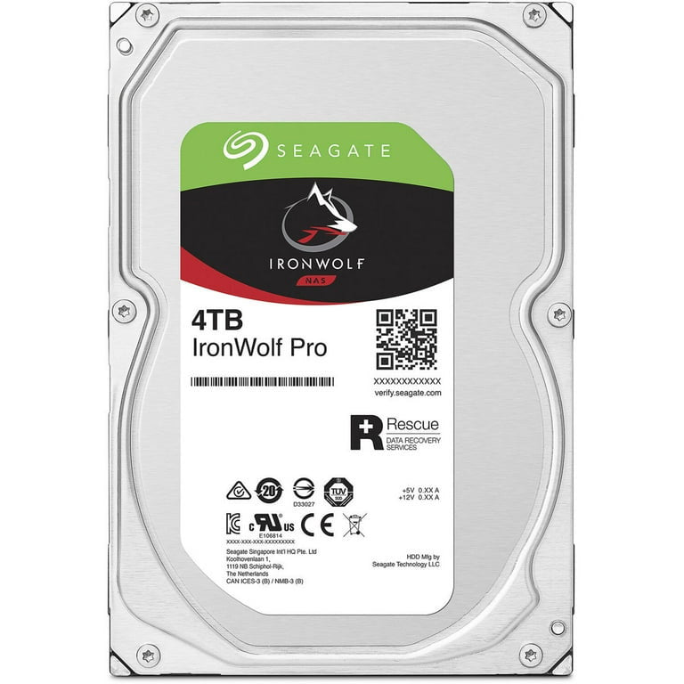 SEAGATE Disque dur IronWolf Pro 4 To SATA 6G ST4000NT001