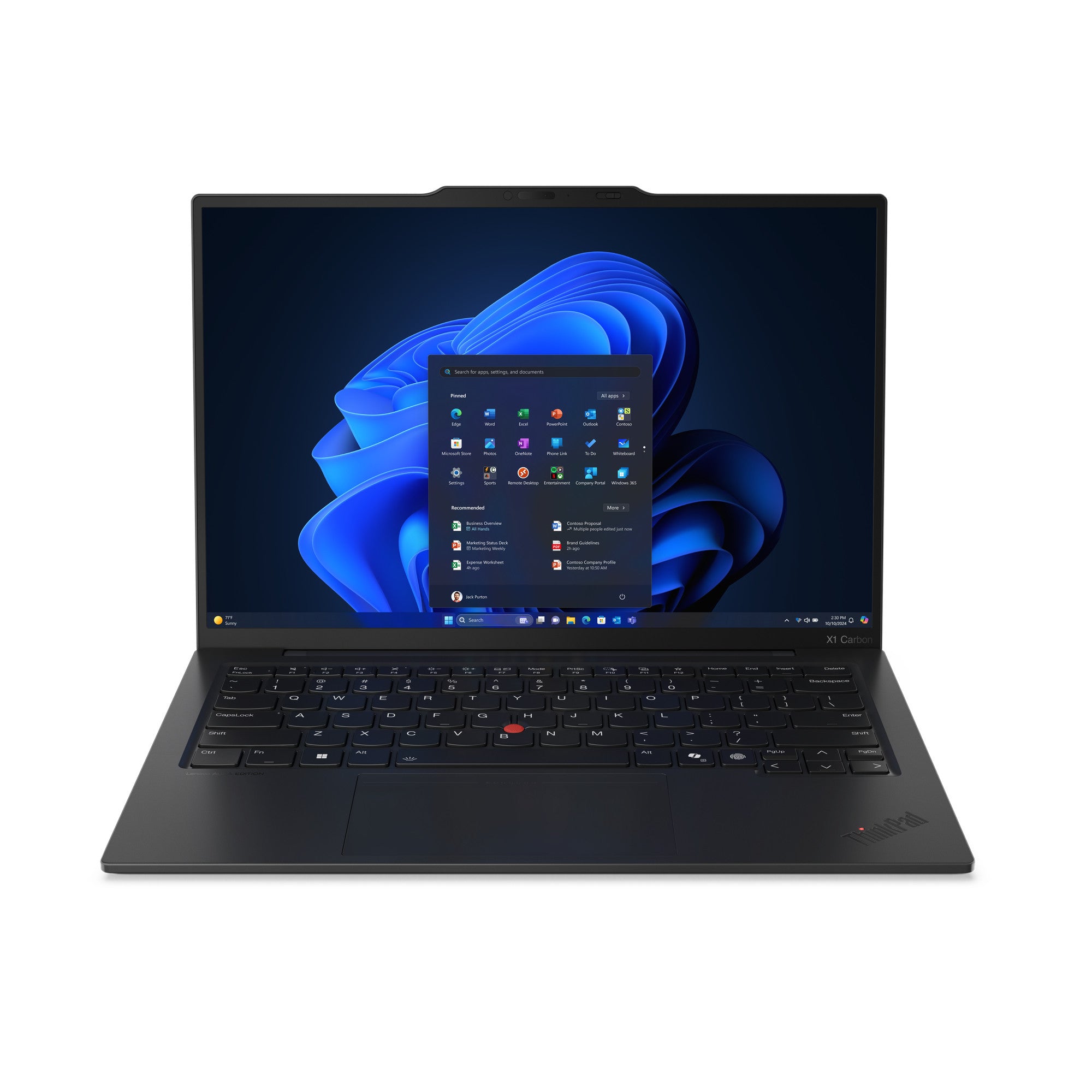 Lenovo ThinkPad X1 Carbon Gen 13 Aura Edition Copilot+ PC Intel Core Ultra 7 258V Ordinateur portable 35,6 cm (14") 2.8K 32 Go LPDDR5x-SDRAM 1 To SSD Wi-Fi 7 (802.11be) Windows 11 Pro Allemand Noir 21NS004UGE