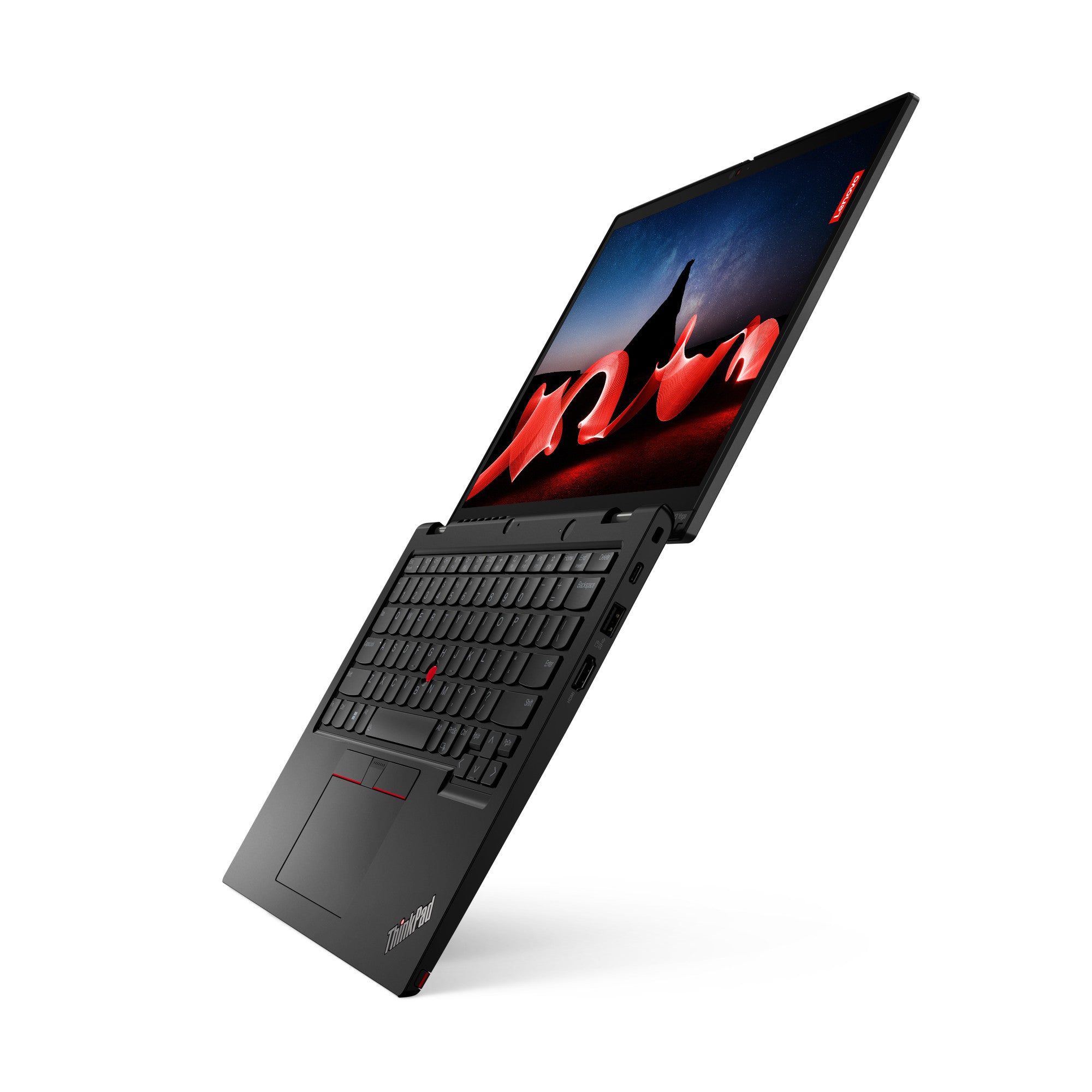 Lenovo ThinkPad L13 Yoga Gen 4 (Intel) Intel® Core™ i7 i7-1355U Hybride (2-en-1) 33,8 cm (13.3") Écran tactile WUXGA 16 Go LPDDR5-SDRAM 512 Go SSD Wi-Fi 6 (802.11ax) Windows 11 Pro Anglais britannique Noir