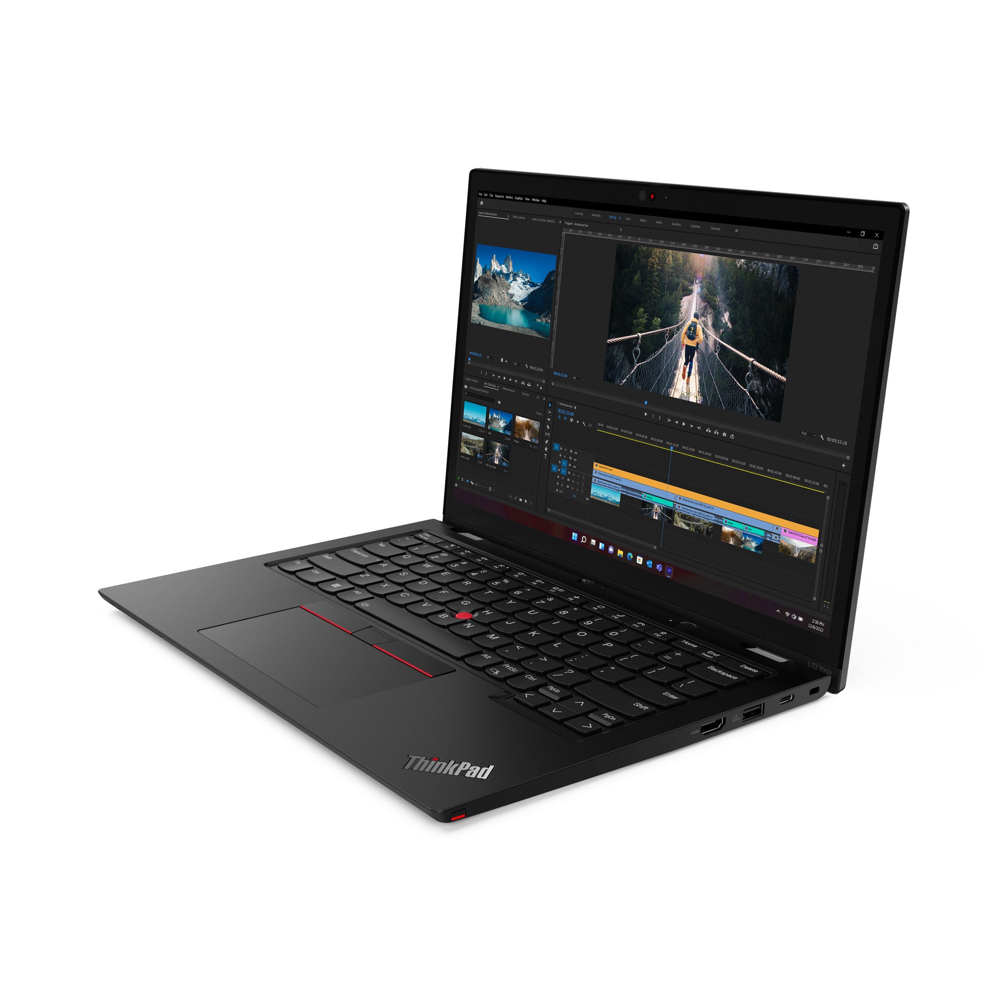 Lenovo ThinkPad L13 Yoga Gen 4 (Intel) Intel® Core™ i7 i7-1355U Hybride (2-en-1) 33,8 cm (13.3") Écran tactile WUXGA 16 Go LPDDR5-SDRAM 512 Go SSD Wi-Fi 6 (802.11ax) Windows 11 Pro Anglais britannique Noir