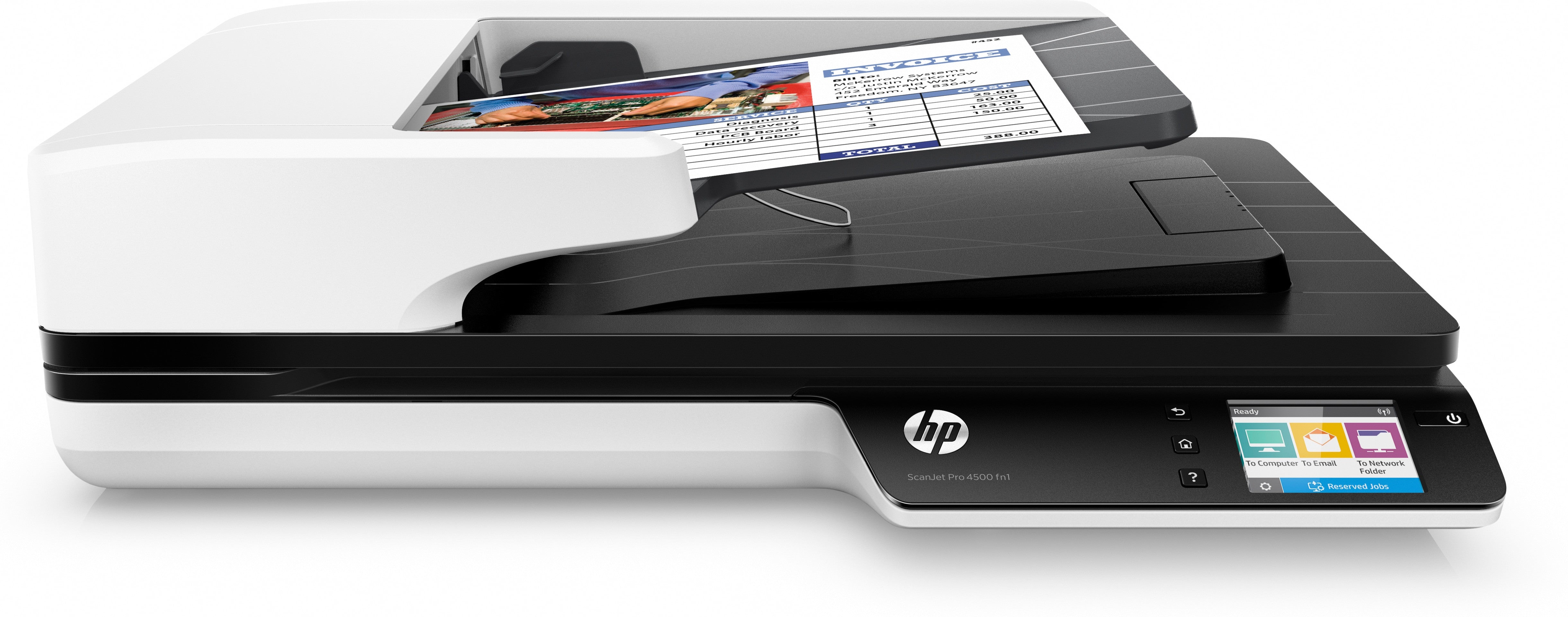 HP Scanjet Pro 4500 fn1 Scanner à plat et chargeur automatique 1200 x 1200 DPI A4 Gris