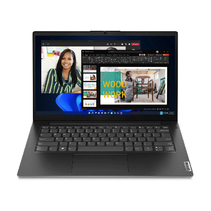 Lenovo V14 G4 AMN AMD Ryzen™ 5 7520U Ordinateur portable 35,6 cm (14") Full HD 16 Go LPDDR5-SDRAM 256 Go SSD Wi-Fi 5 (802.11ac) Windows 11 Pro Anglais britannique Noir
