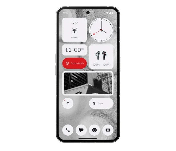 Téléphone Nothing (2) 17 cm (6,7") Double SIM 5G USB Type-C 12 Go 256 Go 4700 mAh Blanc