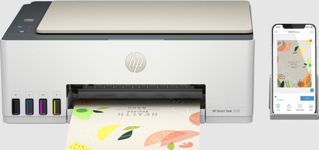 HP Smart Tank 5107 Imprimante Tout-en-Un avec 3 ans d'encre
