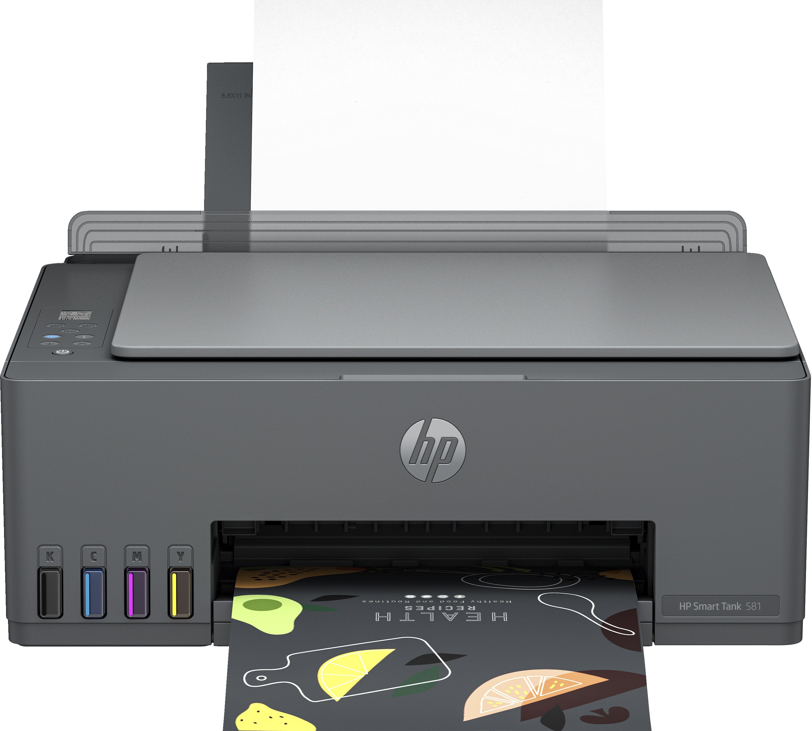 Imprimante tout-en-un HP Smart Tank 581, maison et bureau à domicile, impression, copie, numérisation, sans fil ; Réservoir d'imprimante à grand volume ; Imprimez depuis un téléphone ou une tablette ; Numériser vers PDF