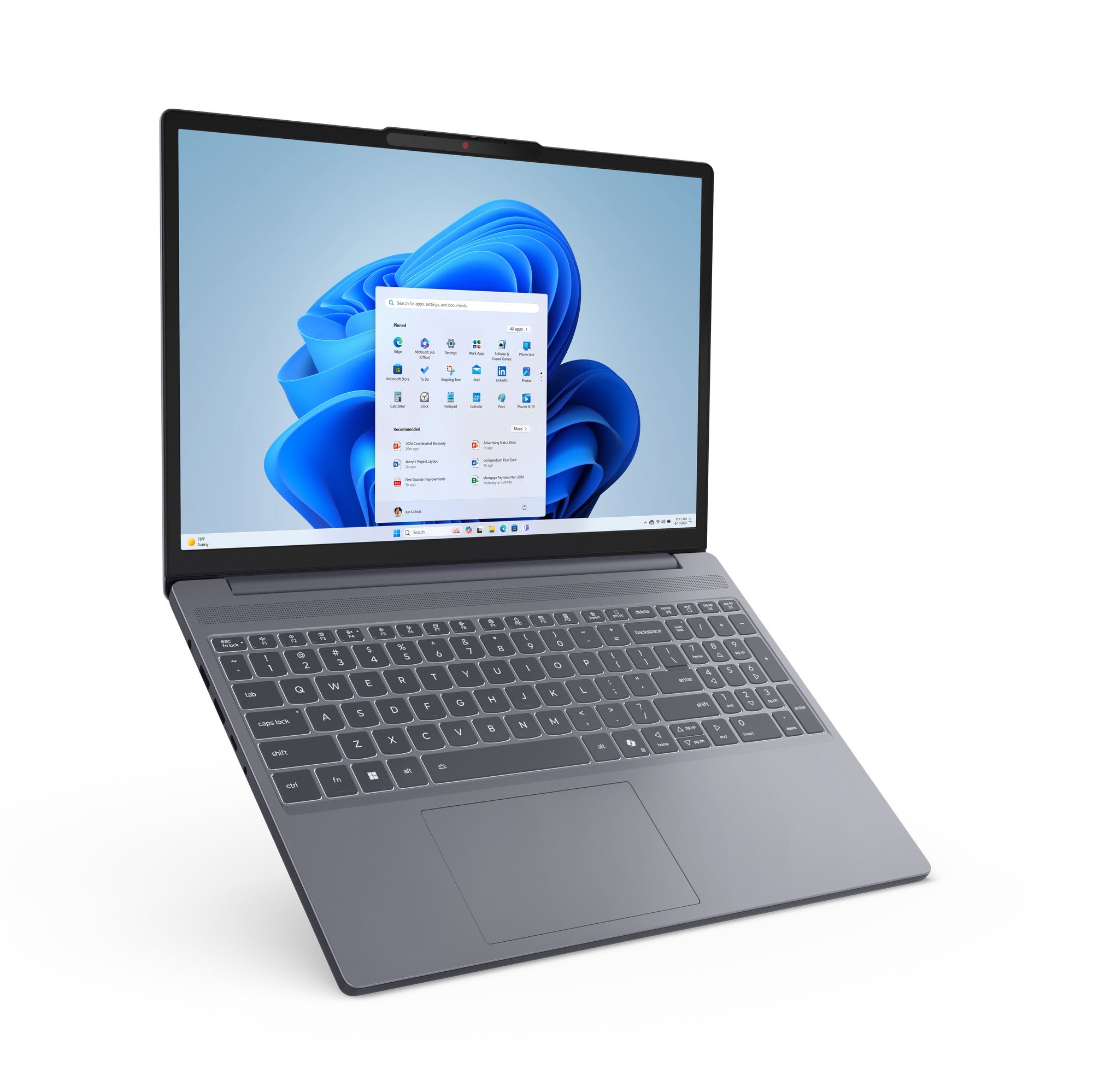 Lenovo IdeaPad Slim 3 15ARP10 AMD Ryzen™ 5 Ordinateur portable 38,9 cm (15.3") WUXGA 16 Go DDR5-SDRAM 512 Go SSD Wi-Fi 7 (802.11be) Windows 11 Home Allemand Gris 83K7000SGE
