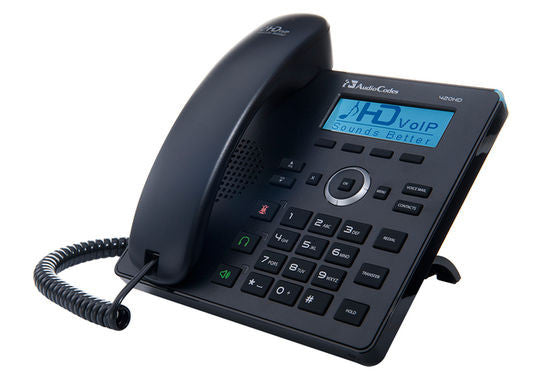 Téléphone IP AudioCodes 420HD Noir 2 lignes LCD