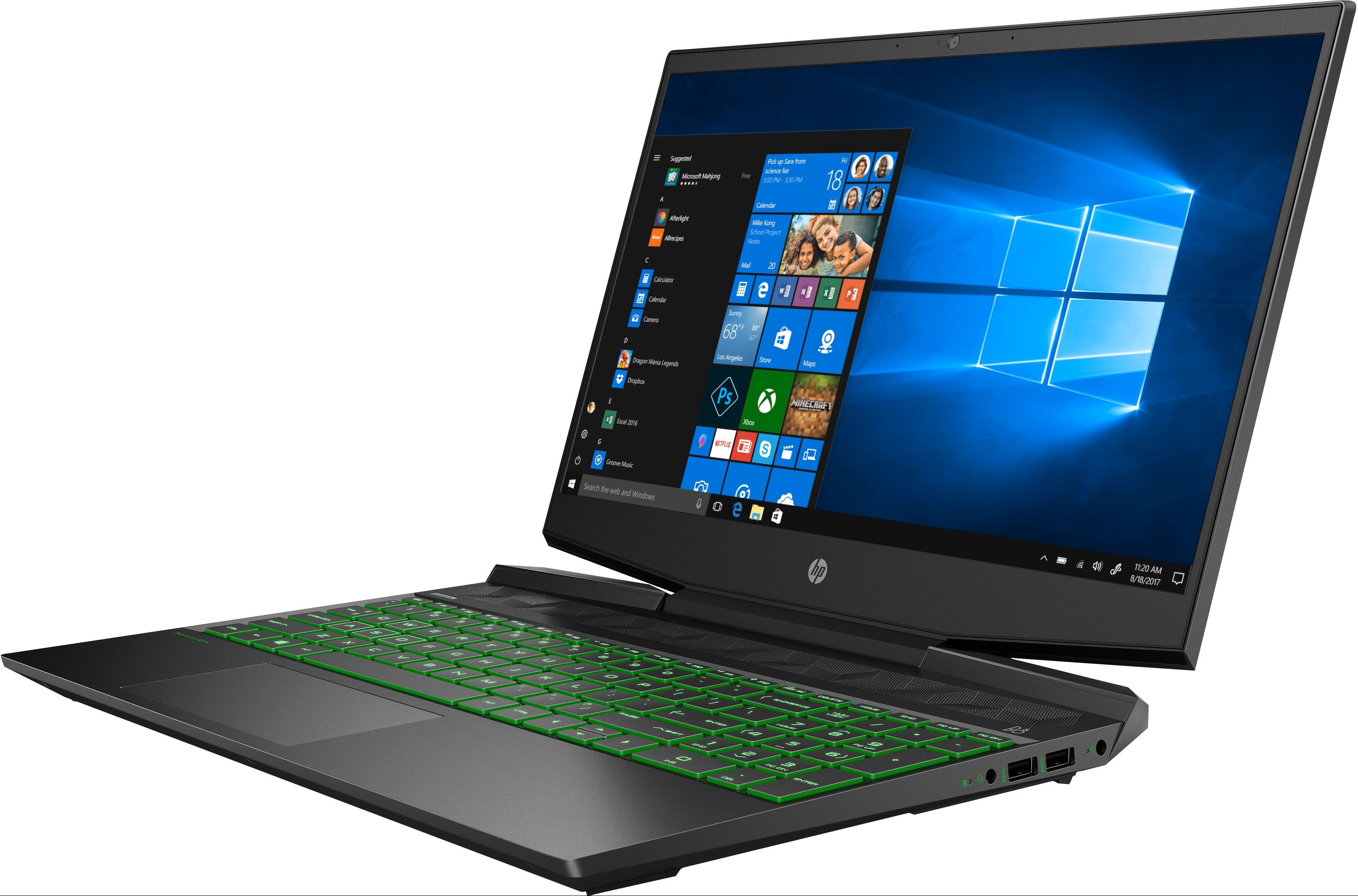 HP Pavilion i5-9300H 16 Go/512 Go/15,6" GTX 1650 Vert) 15,6" QWERTZ 7DJ89EA#ABD