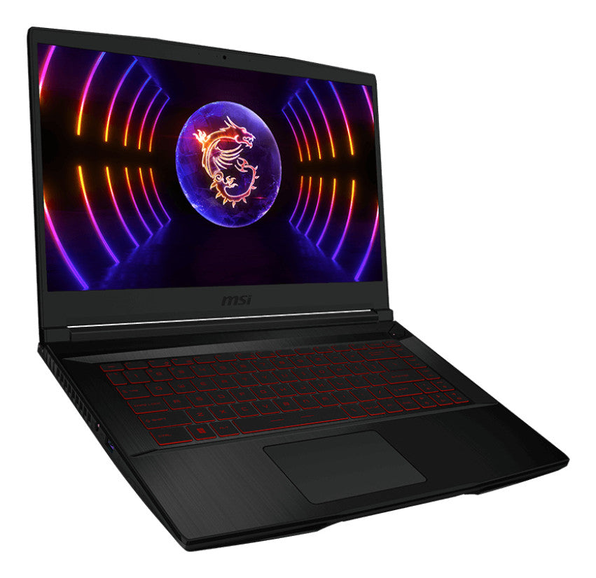 MSI Gaming Thin 63 12UC-674 Intel® Core™ i5 i5-12450H Laptop 39.6 cm (15.6") Full HD 16 GB DDR4-SDRAM 512 GB SSD NVIDIA GeForce RTX 3050 Wi-Fi 6 (802.11ax) Windows 11 Home Black 12UC-674