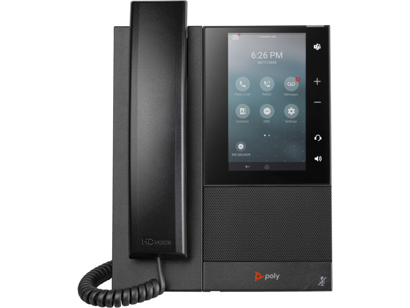 Poly CCX 505 Téléphone média avec combiné 2200-49735-025