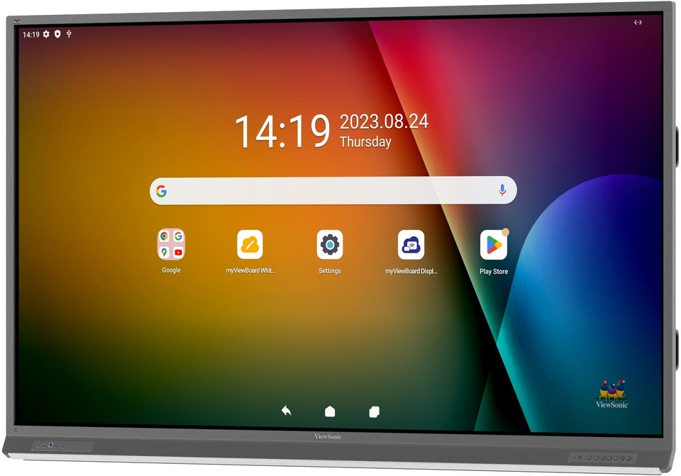Viewsonic IFP8652-2F tableau blanc interactif 2,18 m (86") 3840 x 2160 pixels Écran tactile Noir HDMI