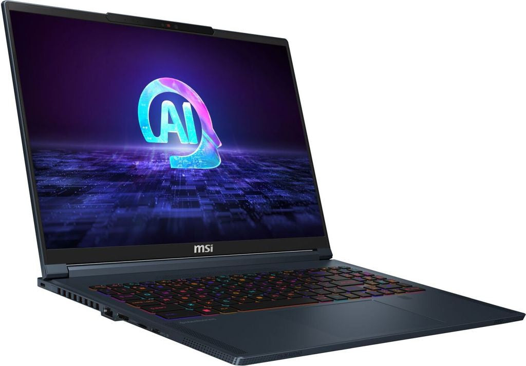 MSI Stealth 16 AI Studio A1VFG-039 Intel Core Ultra 7 155H Ordinateur portable 40,6 cm (16") Quad HD+ 32 Go DDR5-SDRAM 1 To SSD NVIDIA GeForce RTX 4060 Wi-Fi 7 (802.11be) Windows 11 Home Bleu