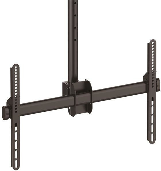 StarTech.com Support de plafond pour TV, support de montage universel à mouvement complet, support VESA pour téléviseurs/écrans simples de 32" à 75", inclinable/pivotant, poteau télescopique réglable en hauteur