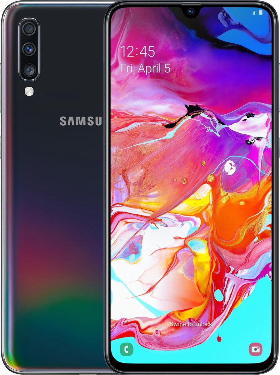 Samsung Galaxy A70 SM-A705F 17 cm (6.7") Android 9.0 4G 6 Go 128 Go 4500 mAh Noir SM-A705FN/DS