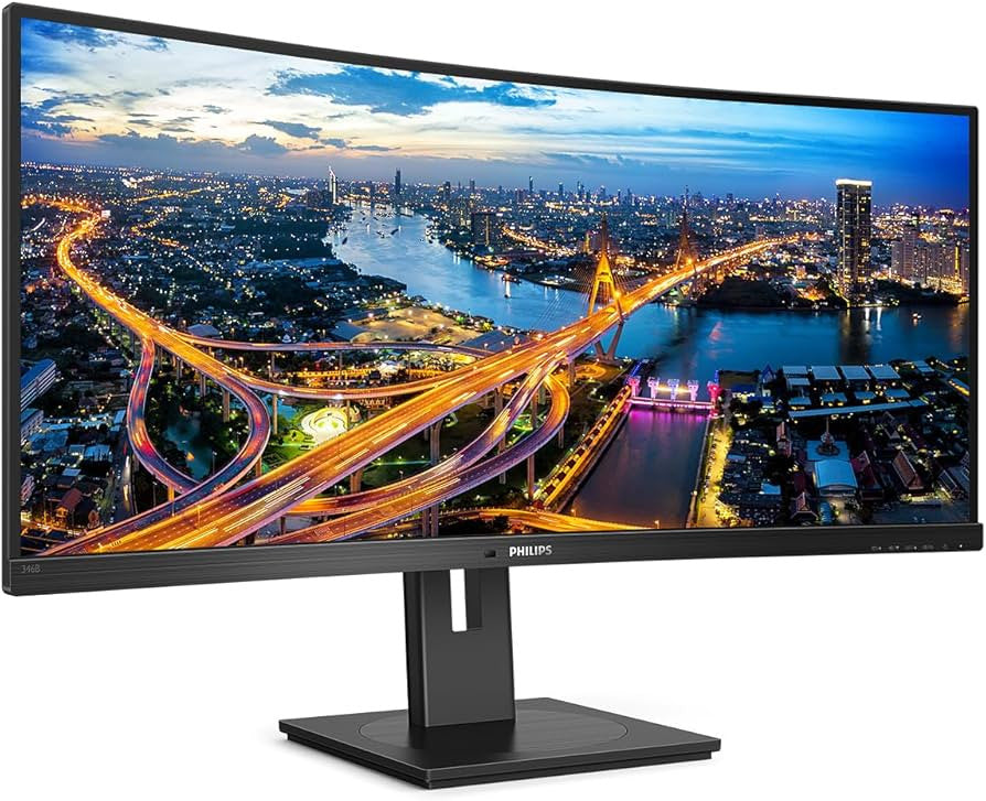 Philips B Line 346B1C/00 écran plat de PC 86,4 cm (34") 3440 x 1440 pixels Quad HD LCD Noir 346B1C/00