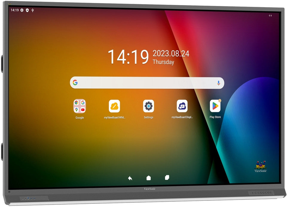 Viewsonic IFP8652-2F tableau blanc interactif 2,18 m (86") 3840 x 2160 pixels Écran tactile Noir HDMI