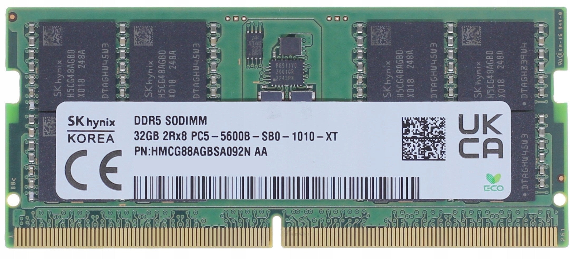 Integral HMCG88AGBSA092N-IN module de mémoire 32 Go 1 x 32 Go DDR5 262-pin SO-DIMM HMCG88AGBSA092N 