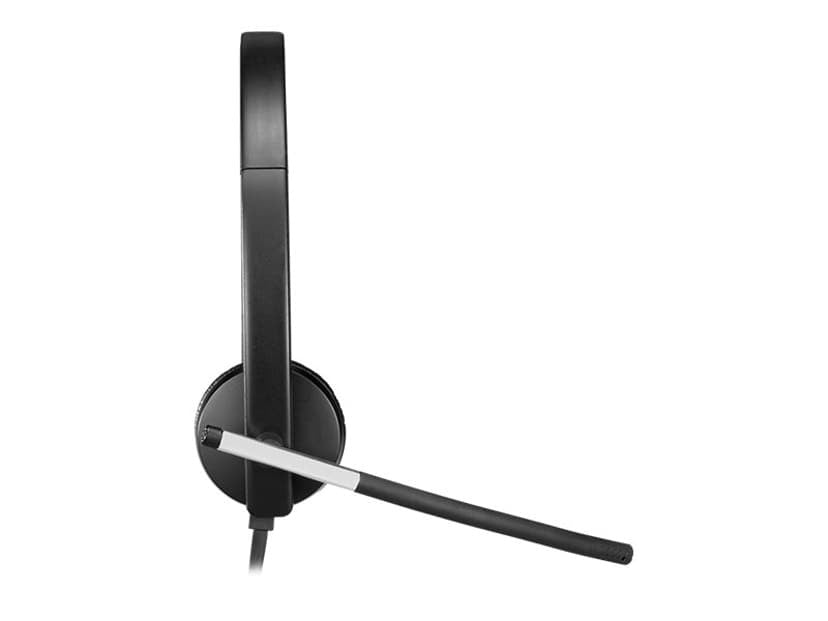Casque filaire Logitech 981-000519 pour bureau/centre d'appels, USB Type-A, noir, argent