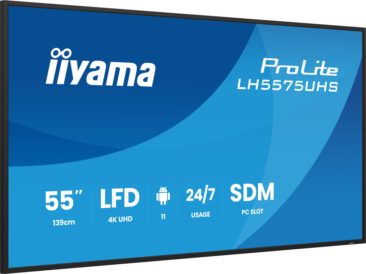 IIYAMA LH5575UHS-B2AG 55″ 4K UHD IPS Affichage Numérique 500 cd/m²
