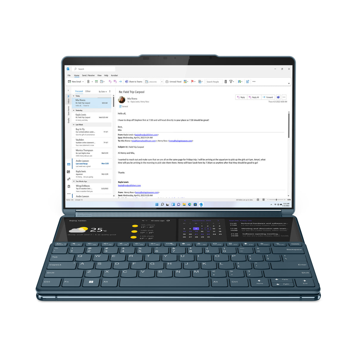 LENOVO Yoga Book 9 13IRU8 13.3" i7-1355U 16Go 1TB QWERTY English 82YQ004AIN
